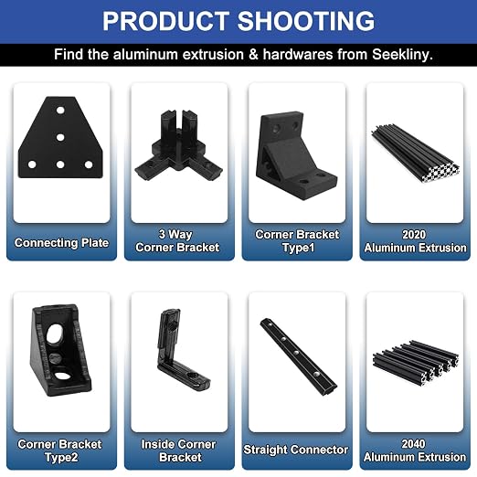 12pcs 4040 45/135 Degree Corner Bracket Connector 4040 Extrusion Hardware - Image 5