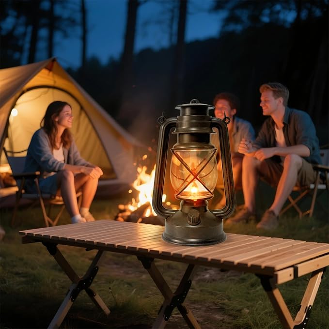 2 Pack LED Vintage Lantern Battery Powered Lanterns - Image 7