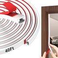 alophoty Door Weather Stripping Door Seal Strip, 0.35"x0.24" | Self-Adhesive by alophoty