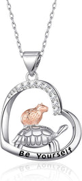 Animal Necklace Cat/Fox/Otter/Sloth/Cow/Highland Cow/Koala Necklace Cute Animal Jewelry Gifts for Women