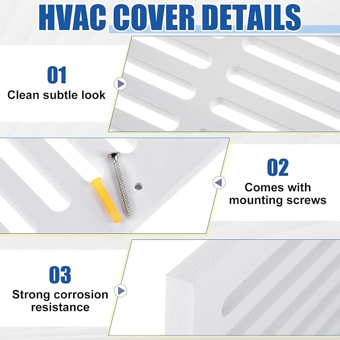 Leinuosen 4 Pcs 10 x 8 Inch Return Air Vent Cover Fit - Image 3