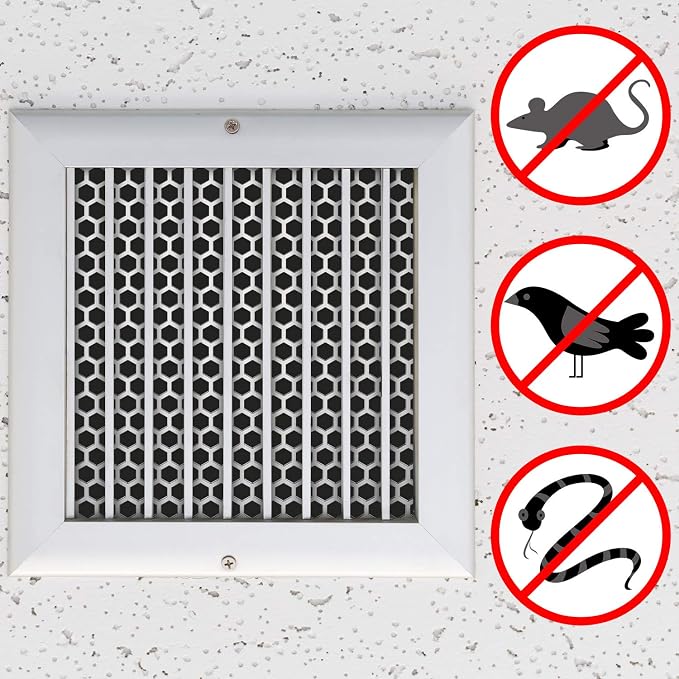 Zhanmai 2 Pack Dryer Vent Cover Outside Dryer Vent Screen Bird Guard 3-8 Inch - Image 3