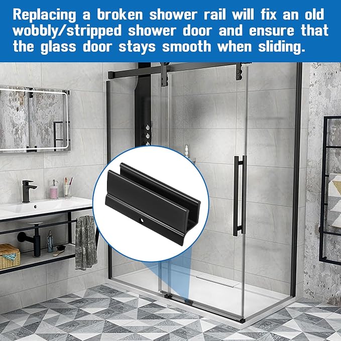 Sliding Shower Door Bottom Guide Fit - Image 7