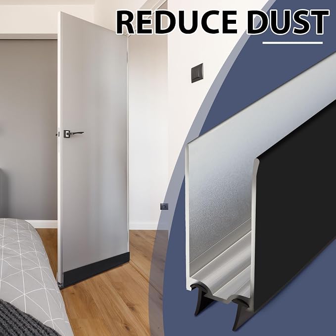 Pushglossy 2 Pack 1" x 35.5" Storm Door Sweep Replacement Bottom Sweep Aluminum - Image 4