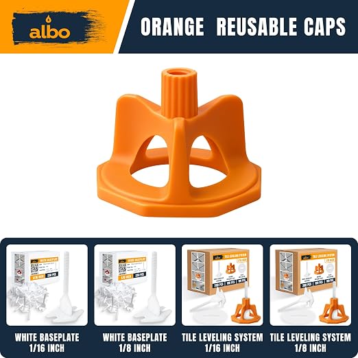 ALBO Reusable Caps 100 PCS for Tile Leveling System - Image 6