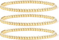 Elegance 11 designs 14K Gold Plated Bead Ball Bracelet Stretchable Elastic Gold Beaded Bracelets for Women