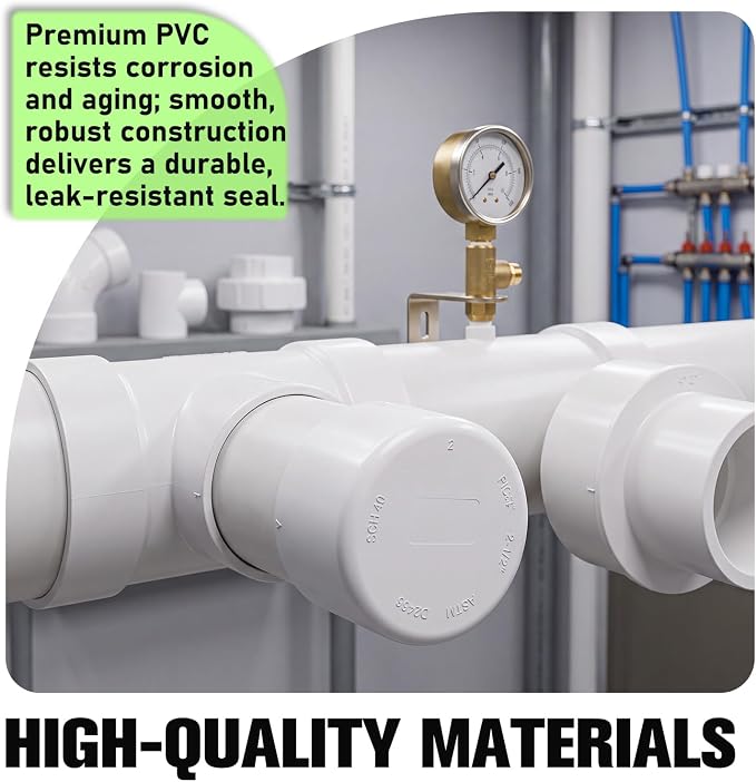 10 Packs 2-1/2 Inch PVC Pipe End Cap, Fits 2.87" Od Schedule 40 Furniture Grade - Image 4
