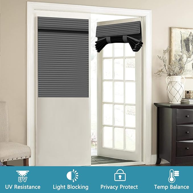 Muamar French Door Curtains Privacy Door Blind, Front Door Window Curtain - Image 7