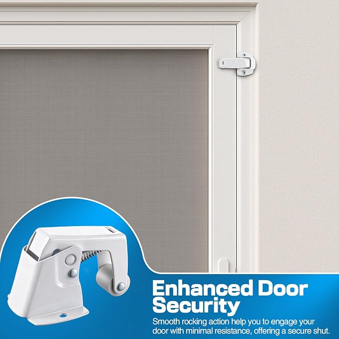 Dreyoo 4 Pack Screen and Storm Door Catch, 1-3/4 x 1-5/8 in, Zinc Plated - Image 6