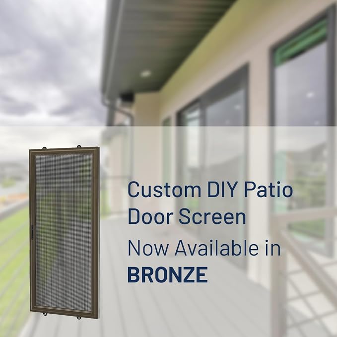 Custom Size Sliding Patio Screen Door Kit – Made to Order Aluminum Frame - Image 11