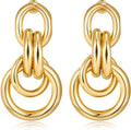 Gold Geometric Drop Dangle Earrings for Women Long Link Dangle Earrings Jewelry Gift