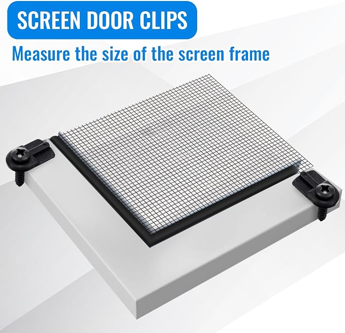 Blulu 24 Pack 13/16 x 1/2 Inches Flush Nylon Window Screen Clip - Image 6