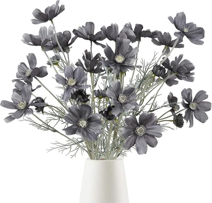 6PCS Cosmos Silk Flowers 24''Fake Wild Flowers Artificial Flowers Arrangement by Fqueelvys