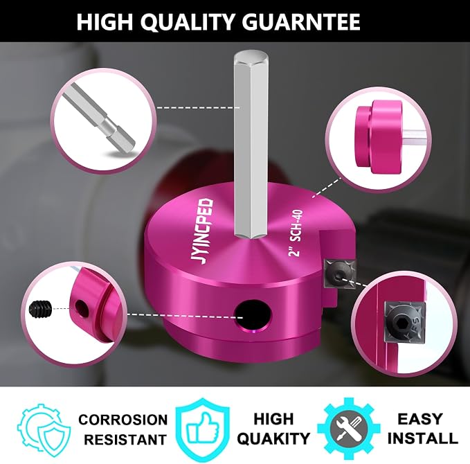 9 Pcs PVC Pipe Reamer Kit, PVC Fitting Saver Plastic Pipe Reamer Tool Kit | Hub - Image 5
