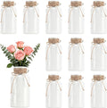 12 Pack Mason Jar Vases for Centerpieces, Wide Mouth Mason Jars by LEYIQU