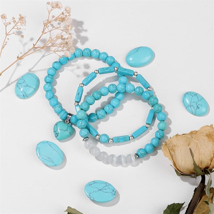 Healing Crystal Beaded Bracelets for Women,Natural Amethyst Gemstones Bracelet,Anxiety Stress Relief Heart Charm Bracelet Handmade purple Jewelry Gifts for Women