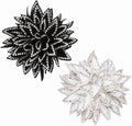 PATIKIL Flower Brooch Pin for Women, Rhinestone Rose Flower Brooch Dainty Fabric Floral Boutonnieres for Women