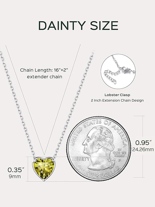 ChicSilver 925 Sterling Silver 12 Months Sparkling Round Cut Created Birthstone Pendant Necklace, 16 Inch Rolo Chain