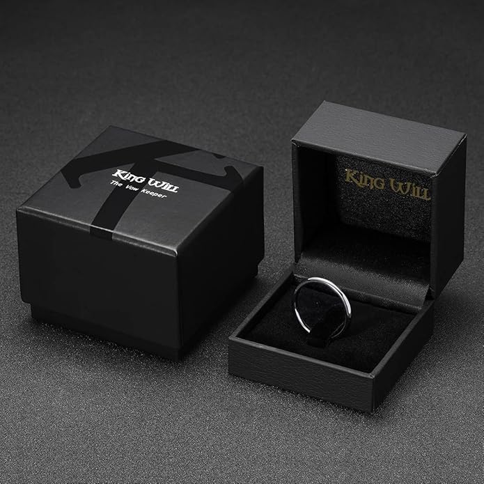 King Will Tungsten Carbide Wedding Band for Men Women Promise Rings for Couples Domed High Polish