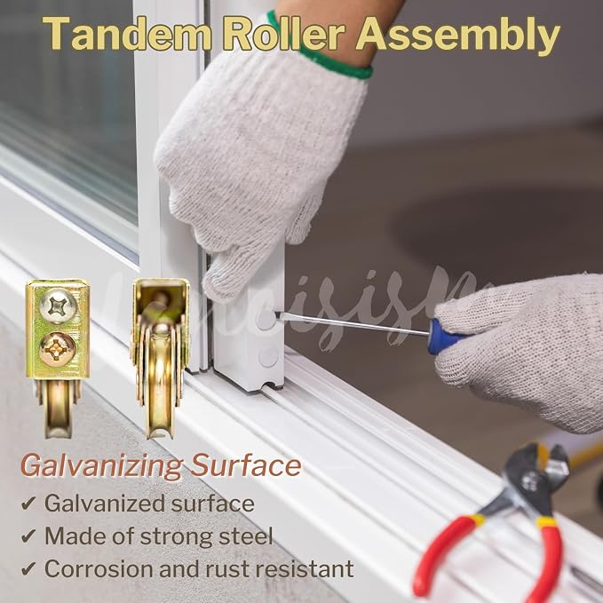 2Pcs Sliding Door Tandem Roller, Heavy-Duty 1-1/4 Inch Sliding Door Tandem - Image 4