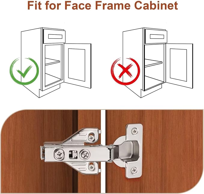 Probrico 8 Pairs Soft Closing Cabinet Hinges - Image 5