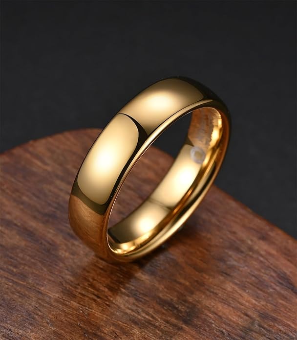 King Ring Tungsten 4/6/8mm Rings – Super Polished Finish Tungsten Bands – Designed in USA