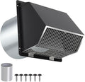 8 Inch Wall Vent Hood Wall Exhaust Vent Cover Outdoor Hooded Wall Vent by JYINCPED