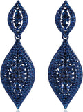 Elegant Rhinestone Dangle Earrings Crystal Wedding Bridal Long Dangling Drop Earrings Chandlier Earrings for Women Bridesmaid