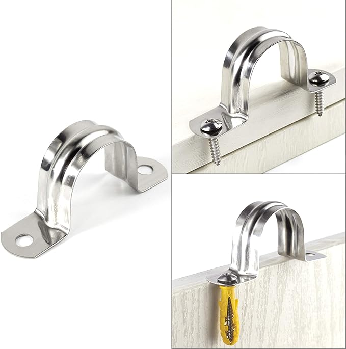30 Pack M25 Stainless Steel Rigid Pipe Strap, Heavy Duty Pipe Fasten Holder - Image 4