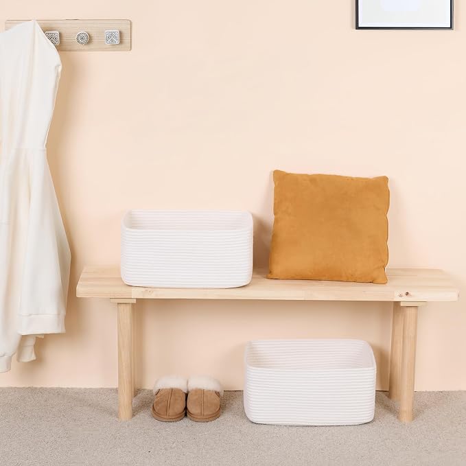 MiniArk Large Storage Baskets for Organizing, Baby Nursery, Toy Bins Box - Image 6