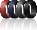 ThunderFit Men's Silicone Rings 10mm Wide 2.5mm Thick Rubber Bands, Breathable, Variety Multipack 1-10