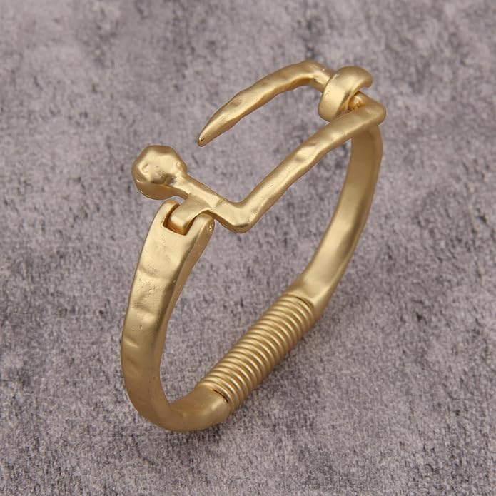 Gold Cuff Bracelet for Women Silver Beaded Bracelets Open Bangle Stackable Stretch Bead Bracelet Boho Jewelry Gifts for Wife Couple