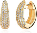 MYEARS Women Earrings Gold Huggie Hoop Ear Stud Cuff 14K Small Simple Hypoallergenic Everyday Jewelry