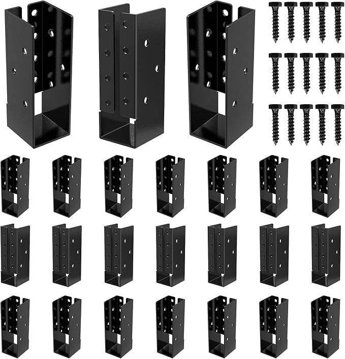Concealed Joist Hanger 24 Pack 2"x6" Outdoor Concealed Joist Hangers | Q235B - Image 2