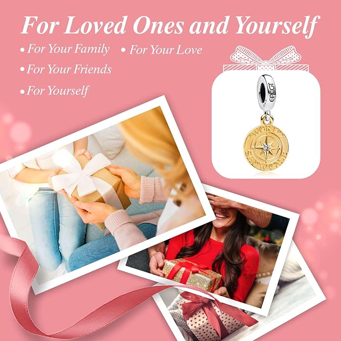 Cute Fashion Heart Charms,S925 Sterling Silver Charm,Bead for Bracelets and Necklaces,For Women Jewelry Present