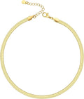 Natural Freshwater Baroque Pearl Necklace 14K Gold Plated Dainty Choker Necklace for Women Girls Snake Chain/Cuban Link/Paperclip/Ball Beaded Chain/Tennis Chain Fashion Jewelry for Gift