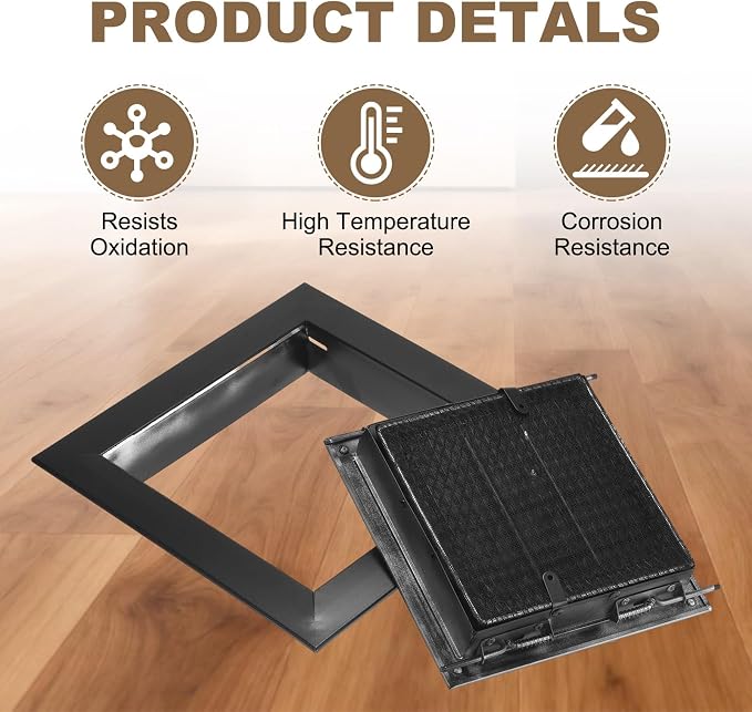 PATIKIL 12" x 12" Return Air Vent Cover, Aluminum Alloy Return Air Grille - Image 3