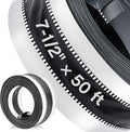Zonon 7-1/2 x 50 ft Vinyl Flexible Duct Connector Canvas Duct Connector Roll by Zonon