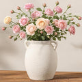 Dobbyby Ceramic Flower Vase 7.6 inch Farmhouse Rustic Vase Decorative Pottery by Dobbyby
