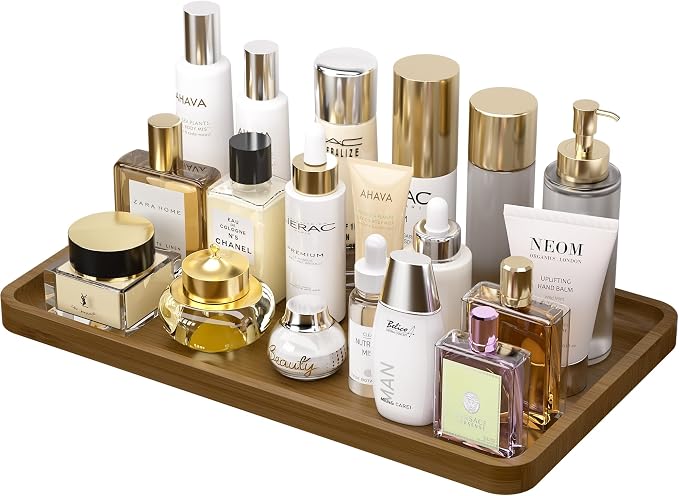 Weenson Bathroom Vanity Tray for Countertop Decor Perfume Makeup Toiletries by Weenson