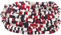 INK + ALLOY Game Day Bracelet Stacks, Beaded Bracelets for Football Gameday Outfits, Handmade Jewelry for College Students, Teachers, Football Moms, Set of 10