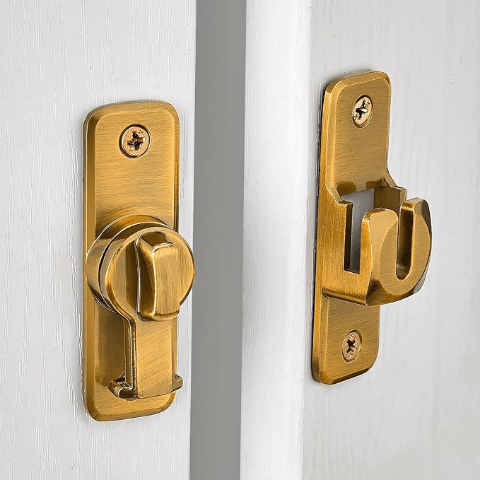 Brass 90/180 Degree Flip Latch, Zinc Alloy Barn Door Latch | Right Angle Door - Image 6
