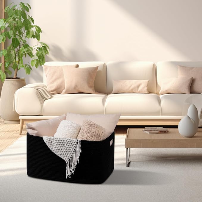 OIAHOMY 75L Large Blanket Basket, Storage Baskets - Image 2