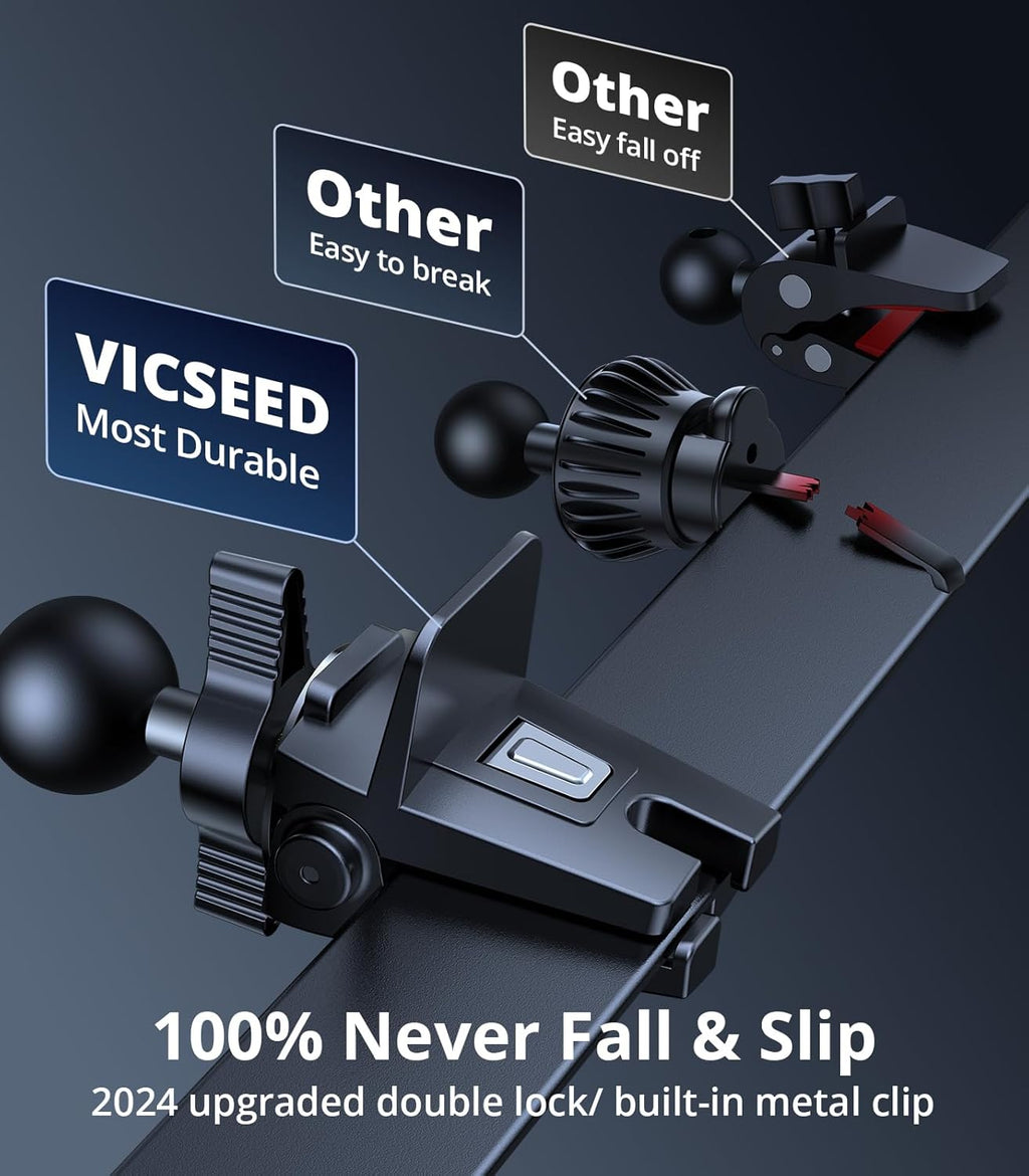 VICSEED for MagSafe Car Mount [Upgraded Strongest Magnet Power] Magnetic Phone Holder for Car Vent 360 Adjustable Magnetic Car Phone Holder Mount for iPhone 16 Pro Max 15 14 13 12 Plus Mini