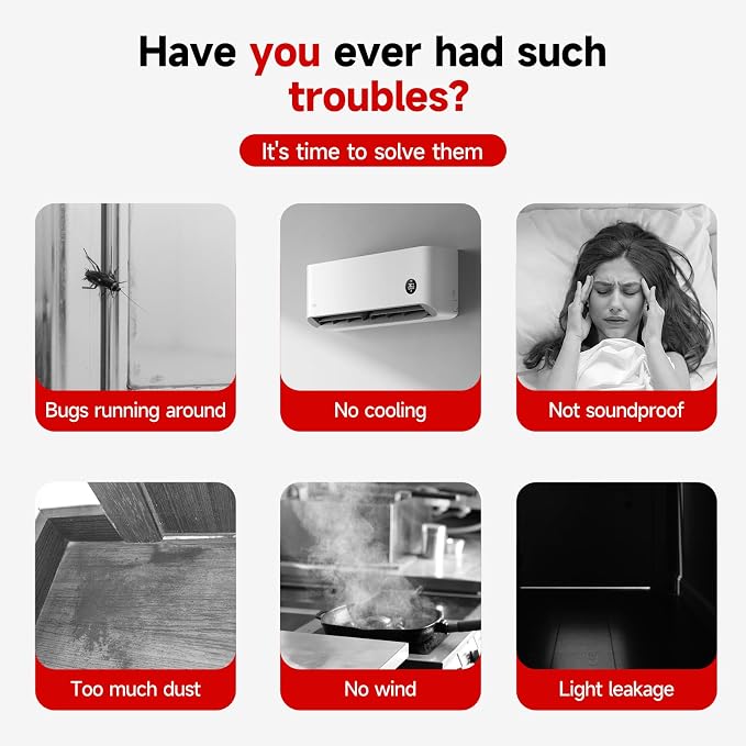 2 Pack Weather Stripping Door Seal, 36” Length Cuttable Door Draft Stopper - Image 2