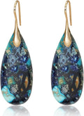 Natural Stone Earrings Waterdrop Stone Dangle Earrings for Women
