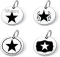 SM Design Western Charm Set of 4 – Stainless Steel Western Charms for Bracelets & Necklaces – Cowgirl, Ranch & Country Style Jewelry Charms – Western Gift for Women & Moms