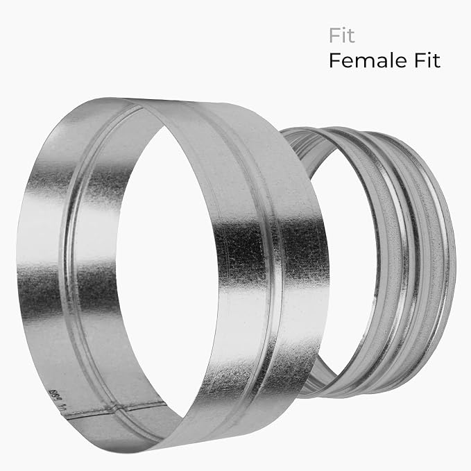 8 Inch Galvanized Metal Duct Connector - Image 7