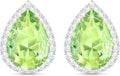 Linawe Women Stud Earrings, Teardrop Diamond Moissanite Cubic Zirconia Earrings Studs Rhinestone Jewelry Gold/Silver/Rose Gold
