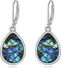 Abalone Shell Dangle Drop Earrings for Women 925 Sterling Silver Filigree Bohemian Earrings Jewelry Gift